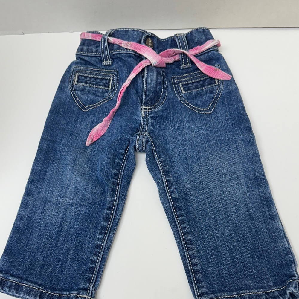 Wrangler’s embroidered blue jeans western size 6-9 months